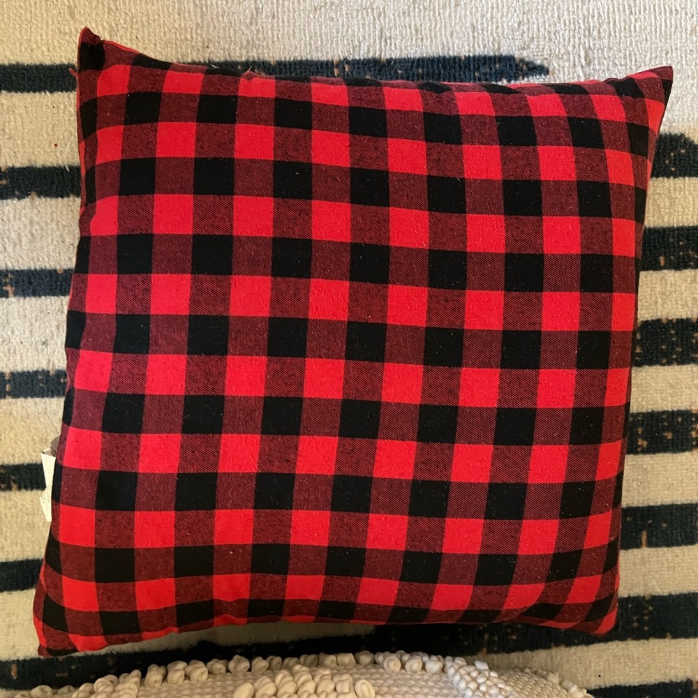 Plaid pillow